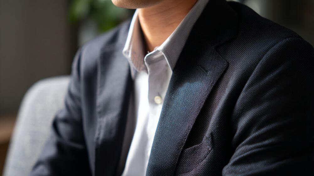 インタビューを受ける筒井 卓典さん